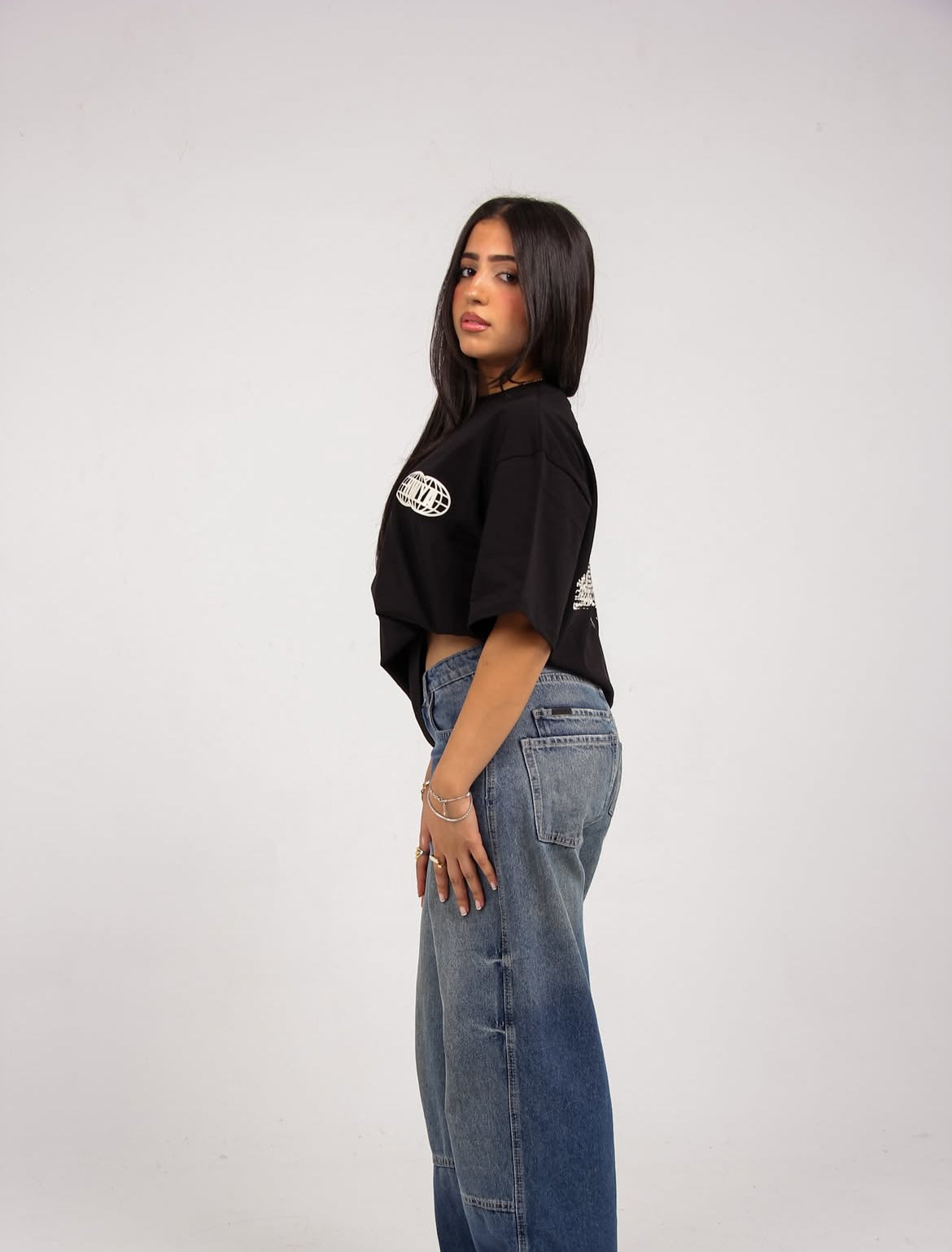 TAHREER-black T-shirt