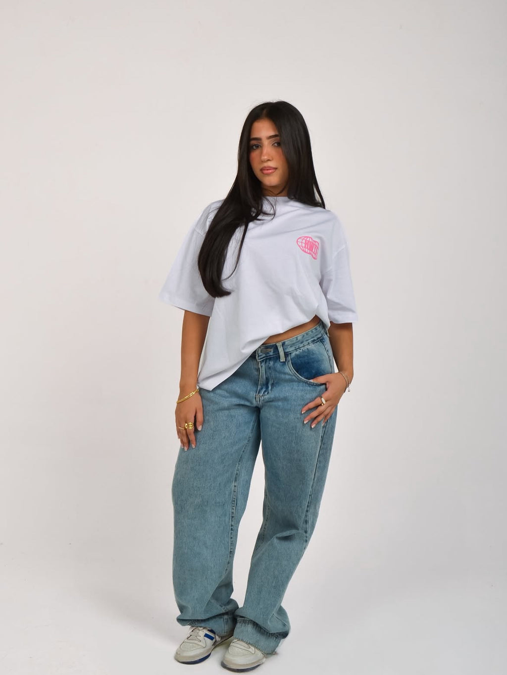 TAHREER-white T-shirt